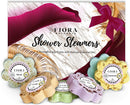 Fiora Naturals Shower Bombs Aromatherapy Gifts for Women- 6 Shower Steamer Vapor Tablets with Essential Oils for Stress Relief Vaporizing Spa Shower, Bath Bomb for Shower, Shower Melts, Gift for women Fiora Naturals Store