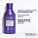 Redken Color Extend Blondage Color Depositing Purple Shampoo and Conditioner | Hair Toner For Blonde Hair | Neutralizes Brass & Moisturizes Hair | With Pure Violet Pigments REDKEN