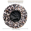 LAYKAY Silky Satin Bonnet - Adjustable Head Size Sleep Silk Bonnet - Double Layer Satin Lined Sleeping Cap - Reversible Hair Bonnet,One Size LAYKAY