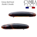 Camila Paris CP1438/2 French Hair Barrette Clip for Girls, Tortoise Small 2.5 inch Set of 2 Strong Hold Grip Hair Clips for Women, No Slip and Durable Styling Girls Hair Accessories, Made in France Camila