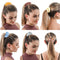 30 Pcs Hair Scrunchies Velvet Hair Chiffon and Linen Satin Elastic Flower Scrunchies Bobbles Soft Hair Ties Ropes Ponytail Holder Hair Accessories, Great for halloween Thanksgiving day and Christmas N-D