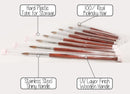 Professional 100% Real Kolinsky Acrylic Nail Brush for Gel 3D Powder Designs Nail Art Manicure Pedicure Wooden Handle High Quality (
