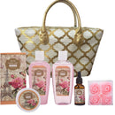 Draizee Spa Luxurious Home Relaxation Lovely Fragrance Gift Bag for Woman (British Rose, 6 Pieces) -