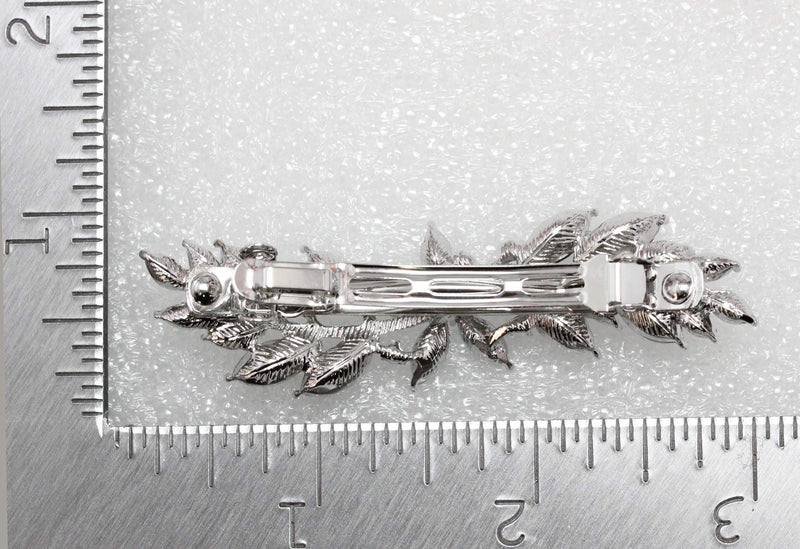 Faship Gorgeous Clear Rhinestone Crystal Small Flower Barrette Clip Faship