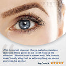Eyelash Extension Shampoo & Brush - Gentle Aftercare Foaming Lash Cleanser Kit & Makeup Remover - For Home & Salon Use ESTETIST Store