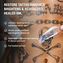 Stories & Ink Vibrancy Serum for Healed Tattoos, Brightening Treatment with Vitamin C to Revive Faded Tattoo Color, Lightweight Tattoo Care, Vegan, 2 Fl Oz / 60ml Infinity Warehouse