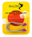 Sun's Out Beauty LARGE (1 1/2") Premium Hot Roller Clips - Curler Clips - Pink (8 count) Sun's Out Beauty Store