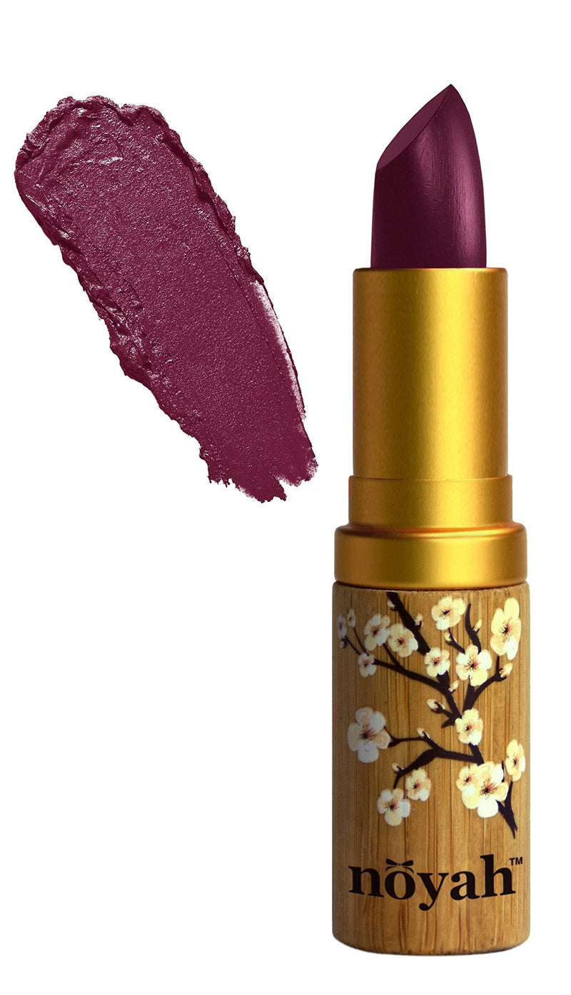 Noyah Lipstick, Currant News, 0.16 oz. + Natural Cosmetics E-Book Noyah