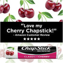 ChapStick Classic Cherry Lip Balm Tubes for Lip Care - 0.15 Oz (Pack of 3) Chapstick