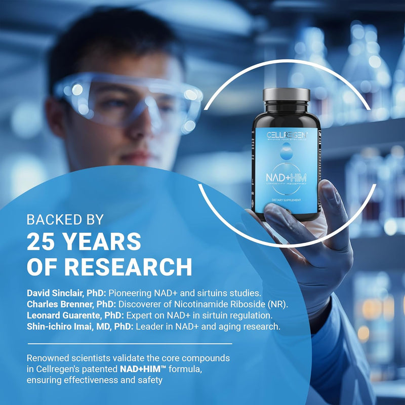 NAD HIM NAD Supplement Nicotinamide Riboside Wellness Formula, Help Restore NAD Levels, Support Testosterone Levels, NAD Supplement for Men, Non-GMO Gluten-Free, 90 Capsules Infinity Warehouse