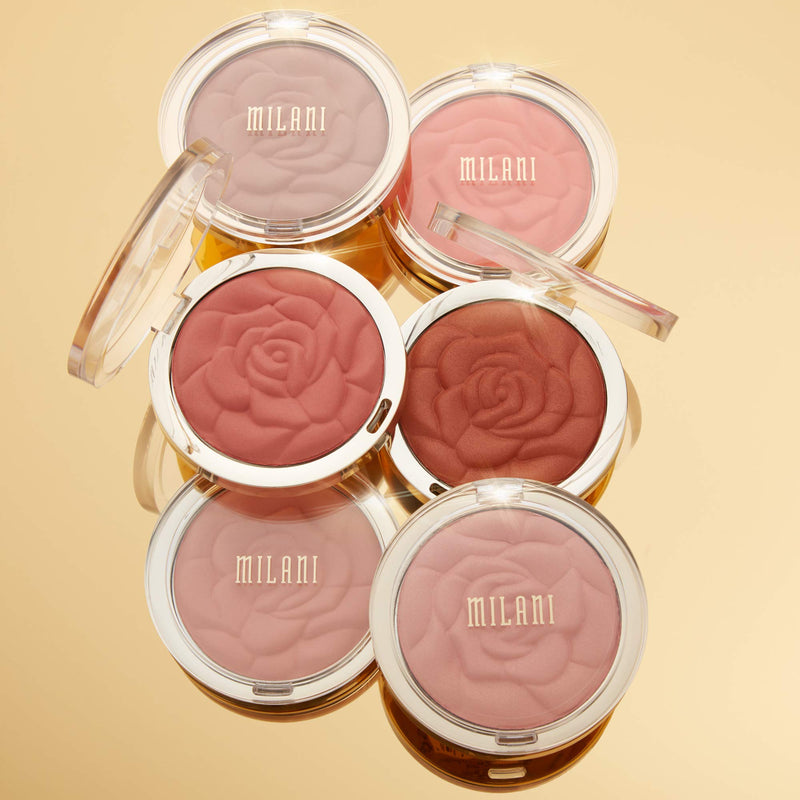Milani Rose Powder Blush - Coral Cove (0.6 Ounce) Cruelty-Free Blush - Shape, Contour & Highlight Face with Matte or Shimmery Color Milani