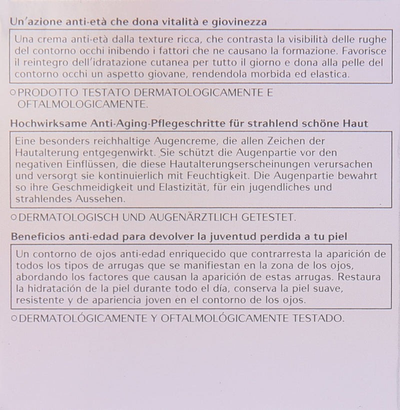 Shiseido Benefiance Wrinkle Resist24 Intensive Eye Contour Cream for Unisex, 0.51 Ounce Shiseido