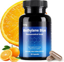Methylene Blue Capsules, 99% Purity Pharmaceutical Grade Methylene Blue, 60 USP Grade for Improved Brain Absorption, Healthy Cellular, Focus, Clarity, Energy, Cognitive Support, Made in USA Infinity Warehouse
