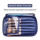 Travel Makeup Bag Large Cosmetic Bag Make up Case Organizer for Women and Girls (Small, Leopard) Narwey