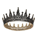 SWEETV Jeweled Queen Crown for Women, Full Round Baroque Tiaras and Crowns, Crystal Costume Party Headpieces for Wedding Birthday Halloween Prom,Black SWEETV Store