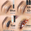 Lash Lift And Tint Kit, Rapid Black Lash Lifting & Tinting, Brow Lamination and Dye, Eyelash Perm And Tint 2 in 1, Lifts Lash Curl into Glossy Mascara Look For 6 Weeks Libeauty