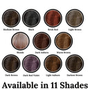 Root Concealer Touch Up Powder | All-Natural Crushed Minerals Without Brush | Fast and Easy Total Gray Hair Cover up For Black | Brown | Auburn and Blonde Hair .30 ounce (Without Brush, Dark Brown) NuBeauti