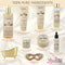 Valentines Day Spa Gift Basket for Women, Vanilla Bath & Body Set, Christmas & Birthday Gift, Includes Shower Gel, Body Lotion, Hand Cream, Body Scrub, Message Oil, Candle, Eye Mask, Confetti