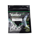 Hair Elastics - STRONG - REUSEABLE - clear Premium Polybands Pack of 70 for Ponytail by ElasticU ElasticU