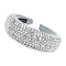 SP SOPHIA COLLECTION Women's Sparkling Crystal Padded Rhinestone Wide Bejeweled Hair Headband Party Hairband Hair Accessories in Silver SP Sophia Collection Store