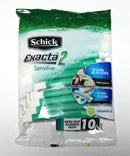 Schick Exacta2 Sensitive Disposable Razor, 10 Count (1Pack) Schick