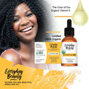 Organic Vitamin E Oil - USDA Certified 100% All Natural Plant Based 1oz - Light and Unscented Great for Scars After Surgery - For Face, Skin and Nails - Reduce Wrinkles, Anti Aging, Lighten Dark Spots Everyday Beauty Helping You Feel Beautiful Inside And Out