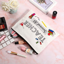 3 Pieces Teacher Survival Kit Makeup Bags Travel Cases Teacher Supplies for Classroom Personalized Cosmetic Cases Teacher Appreciation Gifts for Women Boao Store