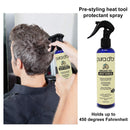 PURA D'OR Argan Oil Heat Shield Protectant Spray (8oz / 237mL) Infused w/ Organic Argan Oil: Protect up to 450º F from Flat Iron & Hot Blow Dry. Leave-In Conditioner: Define & Shine Dry & Damaged Hair PURA D'OR