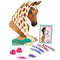 Breyer Horses Mane Beauty Horse Styling Head | SUNSET | Blonde Extra-Long Silky No Tangle Mane | 10" x 4.25" x 4.25" | Styling Book, Brush, Hair Coils, Hair Clips, Elastics | Horse Toy | Model #7402 Breyer