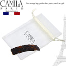 Camila Paris CP2631 French Hair Barrette Clip for Girls, Tortoise Shell, Rubberized Metal Closure Strong Hold Grip Hair Clips for Women, No Slip Durable Styling Girls Hair Accessories, Made in France Camila