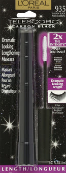 L'Oreal Paris Makeup Telescopic Original Lengthening Mascara, Carbon Black, 0.27 Fl Oz (Pack of 1) L'Oreal Paris