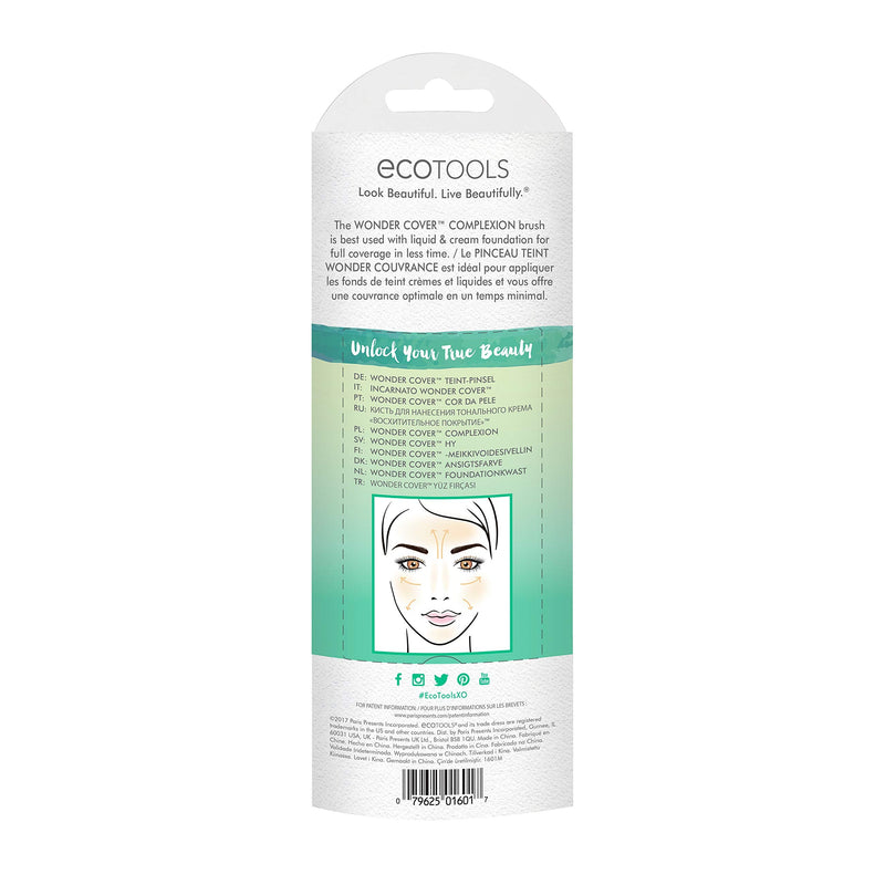 EcoTools Makeup Brush for Professional Finish, for Foundation and Pressed Powder EcoTools