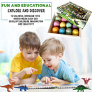 Bath Bombs for Kids with Toys Inside - Set of 12 Colorful Egg Bath Fizzies with Dinosaur Surprise. Gentle and Kids Safe Spa Bath Fizz Balls Kit. Birthday or Easter Gift for Girls and Boys Mineral Me California
