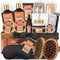 Father's Day Spa Gift Set for Men - Luxury 30-Piece Sandalwood Bath & Beard Gift Set for Men, Bath & Body Care Kit for Him with Beard Wax | Christmas, Valentine's Day, Birthday, Gift for Father Dad Infinity Warehouse