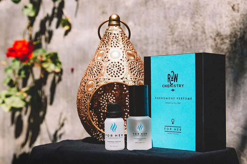 RawChemistry Pheromone Perfume Gift Set, for Her [Attract Men] - Elegance, Extra Strength Human Pheromone Formula 1 Fl. Oz RawChemistry