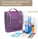 Hanging Travel Toiletry Bag Kit Cosmetic Makeup Organizer for Women and Men (A-Purple) Narwey Store