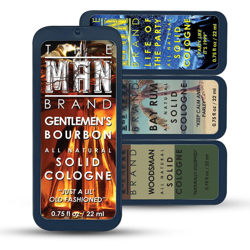 Mens Sample Solid Cologne Pack with Aspen Solid Cologne, Lumberjack Solid Cologne, Woodsman cologne, Mystery Man cologne and more (Play Daily Sampler Cologne Set - 7 Pack - 0.75 oz each) Infinity Warehouse