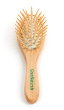 Small, Travel Hair Brush - Wooden Bristle Detangler Hairbrush For Detangling Women, Men & Kids Wet or Dry Hair - Natural Wood Handle & Bristles - Portable Size and Fits in Pocket or Purse GranNaturals