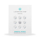 LumenKind, Mindful Marks (Platinum) 31 Tiny Temp Tattoo Mindfulness Stickers - Wearable Reminders for your Intentions. Choose your Focus - Set your Intention - Renew your Commitment LUMENKIND