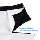 WITHMOONS 3PCS Cotton Face Mouth Mask Cool Mesh Cloth 3 Layers Facial Reusable Washable Nose Bridge Wire Black for Women Men WITHMOONS Store
