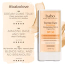 Babo Botanicals Tinted Moisturizing Face Mineral Stick Sunscreen SPF 50 with 70+ Organic Ingredients, Unscented, 0.6 Ounce Babo Botanicals