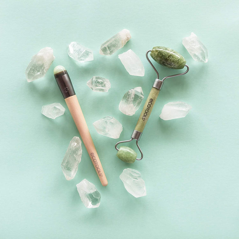 EcoTools Jade Roller Facial Set, Face Roller and Under Eye Roller Massage Tool, 1 Count EcoTools Store