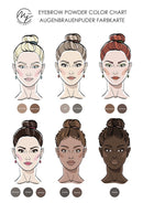 Eyebrow Powder Dark Brown | DEEP BROWN COLOR | Healthy Brow Powder | Made in USA Marie-José