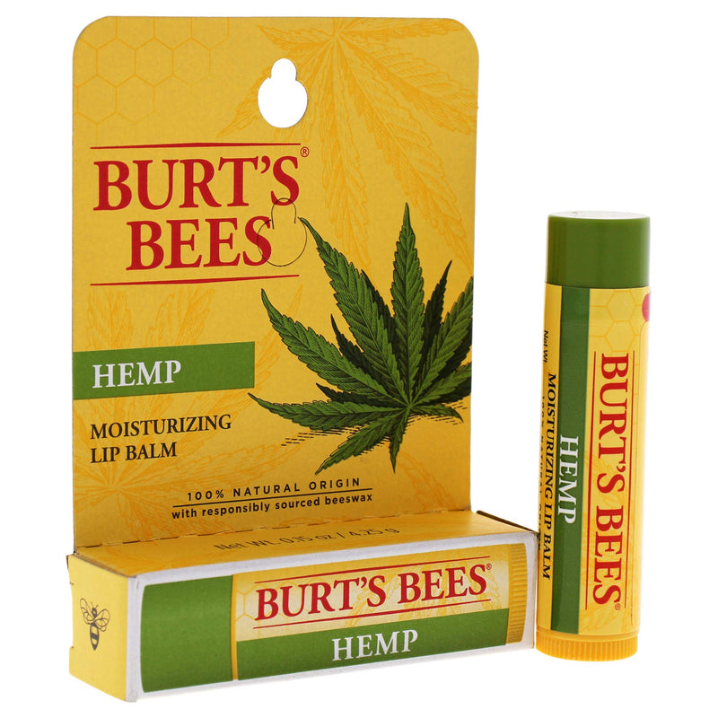 Burts Bees 100% Natural Origin Moisturizing Lip Balm, Hemp with Beeswax, 0.15 Oz Burt's Bees