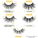 GOO GOO 3D Mink Eyelashes, Daily Type 13mm to 18mm 5 Styles Fake Eyelashes Multipack Real Siberian Mink Fur False Eyelashes Natural Look Hand Made Reusable Eyelashes for Women GOO GOO