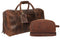 Leather Duffel Bag & Toiletry Bag Combo - The Best Masculine Travel Gift For Men Rustic Town Store