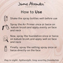 MagicMinerals Deluxe AirBrush Foundation by Jerome Alexander – 5pc Spray Makeup Set with Anti-aging Ingredients for Smooth Radiant Skin (Warm Medium) Jerome Alexander