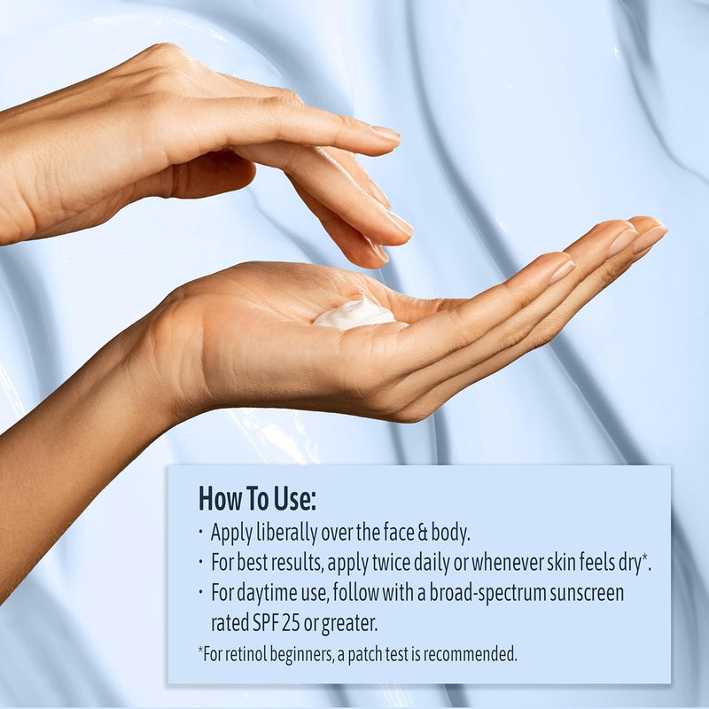 NATURE WELL Clinical Rejuvenate & Tone Retinol Intense Moisture Cream for Face, Body, & Hands, Anti-Aging, Targets Discoloration, Wrinkles, Sun Damage, Crepey, & Sagging Skin, 16 Oz Infinity Warehouse