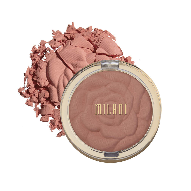 Milani Rose Powder Blush - Romantic Rose (0.6 Ounce) Cruelty-Free Blush - Shape, Contour & Highlight Face with Matte or Shimmery Color Milani