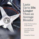 Vitamix VX1 Blender, Professional-Grade Kitchen Blender for Smoothies, Soups, Juices and More, 10-Speeds, Stainless Steel Blades, Self-Cleaning Kitchen Appliance, 64 Oz Classic Container, Black Infinity Warehouse